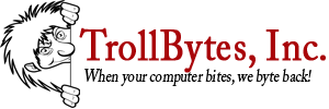 TrollBytes Computer Sales & Service Logo